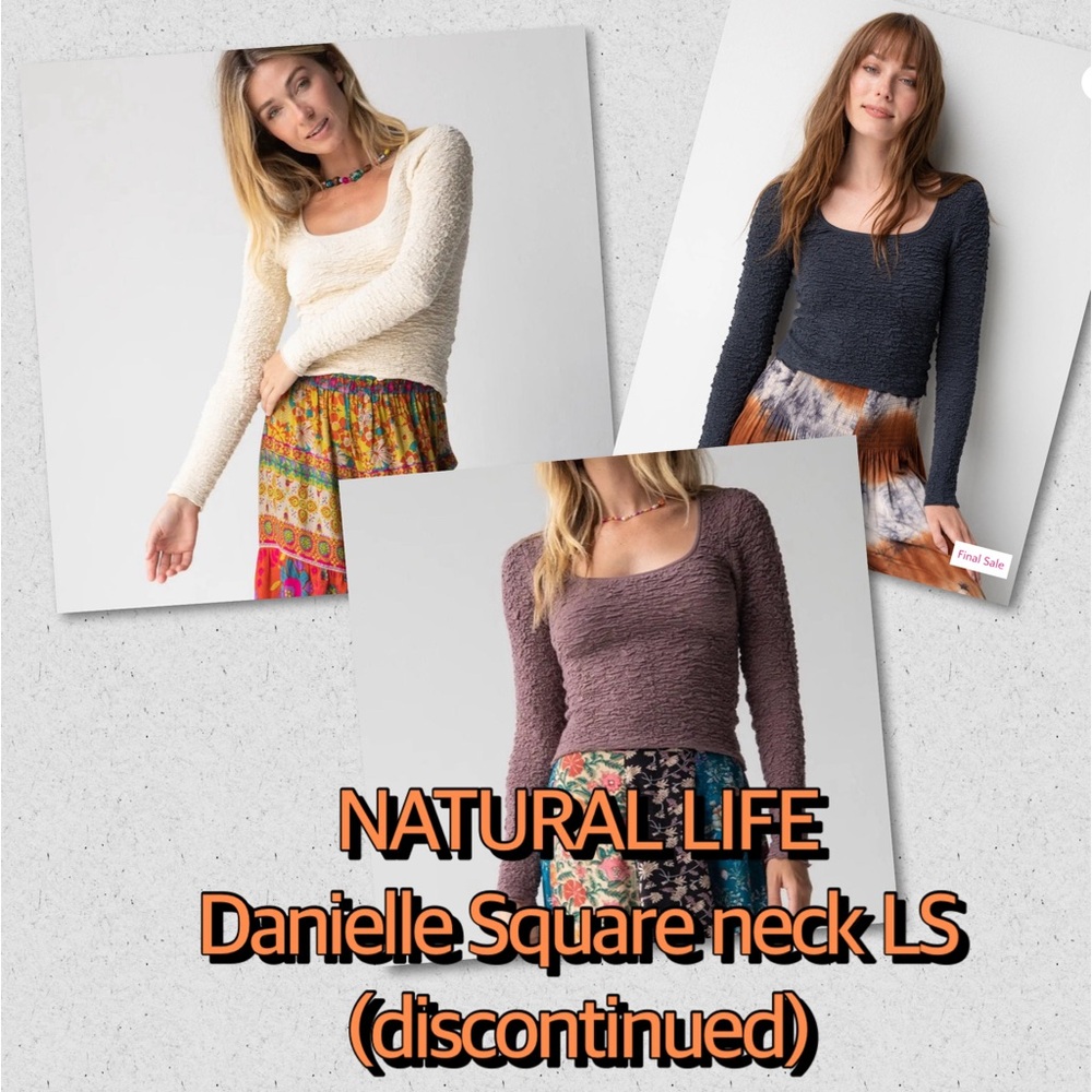 Danielle Square Neck Top - Medium- 3 Colors Available (discontinued)
